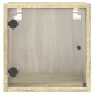 vidaXL Nachttische mit Glastüren 2 Stk. Sonoma-Eiche 35x37x35 cm vidaXL Nachttische mit Glastüren 2 Stk. Sonoma-Eiche 35x37x35 cm
