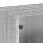 vidaXL Wandschränke mit Glastüren 2 Stk. Grau Sonoma 68,5x37x35 cm vidaXL Wandschränke mit Glastüren 2 Stk. Grau Sonoma 68,5x37x35 cm