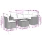 vidaXL 6-tlg. Garten-Sofagarnitur mit Kissen Beige Poly Rattan vidaXL 6-tlg. Garten-Sofagarnitur mit Kissen Beige Poly Rattan