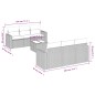 vidaXL 7-tlg. Garten-Sofagarnitur mit Kissen Beige Poly Rattan vidaXL 7-tlg. Garten-Sofagarnitur mit Kissen Beige Poly Rattan