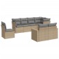 vidaXL 8-tlg. Garten-Sofagarnitur mit Kissen Beige Poly Rattan vidaXL 8-tlg. Garten-Sofagarnitur mit Kissen Beige Poly Rattan