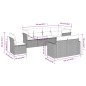 vidaXL 8-tlg. Garten-Sofagarnitur mit Kissen Beige Poly Rattan vidaXL 8-tlg. Garten-Sofagarnitur mit Kissen Beige Poly Rattan
