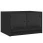 vidaXL Couchtisch mit Glastüren Schwarz 68x50x42 cm vidaXL Couchtisch mit Glastüren Schwarz 68x50x42 cm