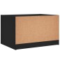 vidaXL Couchtisch mit Glastüren Schwarz 68x50x42 cm vidaXL Couchtisch mit Glastüren Schwarz 68x50x42 cm