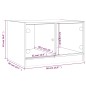 vidaXL Couchtisch mit Glastüren Schwarz 68x50x42 cm vidaXL Couchtisch mit Glastüren Schwarz 68x50x42 cm