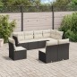 vidaXL 8-tlg. Garten-Sofagarnitur mit Kissen Schwarz Poly Rattan vidaXL 8-tlg. Garten-Sofagarnitur mit Kissen Schwarz Poly Rattan