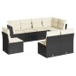 vidaXL 8-tlg. Garten-Sofagarnitur mit Kissen Schwarz Poly Rattan vidaXL 8-tlg. Garten-Sofagarnitur mit Kissen Schwarz Poly Rattan