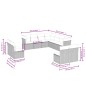 vidaXL 11-tlg. Garten-Sofagarnitur mit Kissen Beige Poly Rattan vidaXL 11-tlg. Garten-Sofagarnitur mit Kissen Beige Poly Rattan