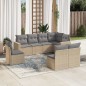 vidaXL 8-tlg. Garten-Sofagarnitur mit Kissen Beige Poly Rattan vidaXL 8-tlg. Garten-Sofagarnitur mit Kissen Beige Poly Rattan