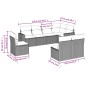 vidaXL 8-tlg. Garten-Sofagarnitur mit Kissen Beige Poly Rattan vidaXL 8-tlg. Garten-Sofagarnitur mit Kissen Beige Poly Rattan