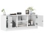 vidaXL TV-Schrank mit Glastüren Weiß 102x37x42 cm vidaXL TV-Schrank mit Glastüren Weiß 102x37x42 cm