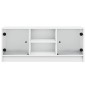 vidaXL TV-Schrank mit Glastüren Weiß 102x37x42 cm vidaXL TV-Schrank mit Glastüren Weiß 102x37x42 cm
