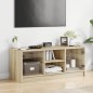 vidaXL TV-Schrank mit Glastüren Sonoma-Eiche 102x37x42 cm vidaXL TV-Schrank mit Glastüren Sonoma-Eiche 102x37x42 cm