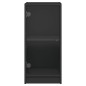 vidaXL Beistellschrank mit Glastüren Schwarz 35x37x75,5 cm vidaXL Beistellschrank mit Glastüren Schwarz 35x37x75,5 cm