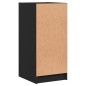 vidaXL Beistellschrank mit Glastüren Schwarz 35x37x75,5 cm vidaXL Beistellschrank mit Glastüren Schwarz 35x37x75,5 cm