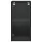 vidaXL Wandschrank mit Glastüren Schwarz 35x37x68,5 cm vidaXL Wandschrank mit Glastüren Schwarz 35x37x68,5 cm