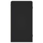 vidaXL Wandschrank mit Glastüren Schwarz 35x37x68,5 cm vidaXL Wandschrank mit Glastüren Schwarz 35x37x68,5 cm