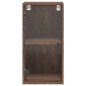 vidaXL Wandschrank mit Glastüren Braun Eichen-Optik 35x37x68,5 cm vidaXL Wandschrank mit Glastüren Braun Eichen-Optik 35x37x68,5 cm