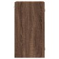 vidaXL Wandschrank mit Glastüren Braun Eichen-Optik 35x37x68,5 cm vidaXL Wandschrank mit Glastüren Braun Eichen-Optik 35x37x68,5 cm