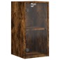 vidaXL Wandschrank mit Glastüren Räuchereiche 35x37x68,5 cm vidaXL Wandschrank mit Glastüren Räuchereiche 35x37x68,5 cm