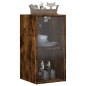 vidaXL Wandschrank mit Glastüren Räuchereiche 35x37x68,5 cm vidaXL Wandschrank mit Glastüren Räuchereiche 35x37x68,5 cm
