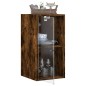 vidaXL Wandschrank mit Glastüren Räuchereiche 35x37x68,5 cm vidaXL Wandschrank mit Glastüren Räuchereiche 35x37x68,5 cm