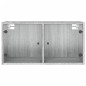 vidaXL Wandschrank mit Glastüren Grau Sonoma 68,5x37x35 cm vidaXL Wandschrank mit Glastüren Grau Sonoma 68,5x37x35 cm