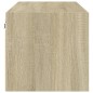 vidaXL Wandschrank mit Glastüren Sonoma-Eiche 102x37x35 cm vidaXL Wandschrank mit Glastüren Sonoma-Eiche 102x37x35 cm