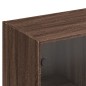 vidaXL Bücherschrank mit Türen Braun Eichen-Optik 136x37x142 cm vidaXL Bücherschrank mit Türen Braun Eichen-Optik 136x37x142 cm