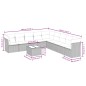 vidaXL 10-tlg. Garten-Sofagarnitur mit Kissen Beige Poly Rattan vidaXL 10-tlg. Garten-Sofagarnitur mit Kissen Beige Poly Rattan