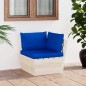 vidaXL Garten-Paletten-Ecksofa mit Kissen Imprägniertes Fichtenholz vidaXL Garten-Paletten-Ecksofa mit Kissen Imprägniertes Fichtenholz