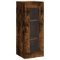 Highboard Räuchereiche 34,5x34x180 cm Holzwerkstoff Highboard Räuchereiche 34,5x34x180 cm Holzwerkstoff
