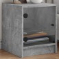 vidaXL Nachttische mit Glastüren 2 Stk. Betongrau 35x37x42 cm vidaXL Nachttische mit Glastüren 2 Stk. Betongrau 35x37x42 cm