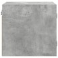 vidaXL Nachttisch mit Glastür Betongrau 35x37x35 cm vidaXL Nachttisch mit Glastür Betongrau 35x37x35 cm
