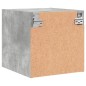 vidaXL Nachttisch mit Glastür Betongrau 35x37x35 cm vidaXL Nachttisch mit Glastür Betongrau 35x37x35 cm