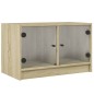 vidaXL TV-Schrank mit Glastüren Sonoma-Eiche 68x37x42 cm vidaXL TV-Schrank mit Glastüren Sonoma-Eiche 68x37x42 cm