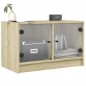 vidaXL TV-Schrank mit Glastüren Sonoma-Eiche 68x37x42 cm vidaXL TV-Schrank mit Glastüren Sonoma-Eiche 68x37x42 cm