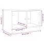 vidaXL TV-Schrank mit Glastüren Sonoma-Eiche 68x37x42 cm vidaXL TV-Schrank mit Glastüren Sonoma-Eiche 68x37x42 cm