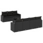 vidaXL 8-tlg. Garten-Sofagarnitur mit Kissen Schwarz Poly Rattan vidaXL 8-tlg. Garten-Sofagarnitur mit Kissen Schwarz Poly Rattan