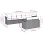 vidaXL 8-tlg. Garten-Sofagarnitur mit Kissen Schwarz Poly Rattan vidaXL 8-tlg. Garten-Sofagarnitur mit Kissen Schwarz Poly Rattan
