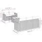 vidaXL 6-tlg. Garten-Sofagarnitur mit Kissen Beige Poly Rattan vidaXL 6-tlg. Garten-Sofagarnitur mit Kissen Beige Poly Rattan