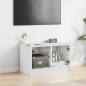 vidaXL TV-Schrank mit Glastüren Weiß 68x37x42 cm vidaXL TV-Schrank mit Glastüren Weiß 68x37x42 cm