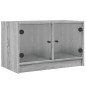 vidaXL TV-Schrank mit Glastüren Grau Sonoma 68x37x42 cm vidaXL TV-Schrank mit Glastüren Grau Sonoma 68x37x42 cm