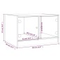 vidaXL TV-Schrank mit Glastüren Grau Sonoma 68x37x42 cm vidaXL TV-Schrank mit Glastüren Grau Sonoma 68x37x42 cm