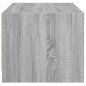 vidaXL Couchtisch mit Glastüren Grau Sonoma 68x50x42 cm vidaXL Couchtisch mit Glastüren Grau Sonoma 68x50x42 cm