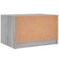 vidaXL Couchtisch mit Glastüren Grau Sonoma 68x50x42 cm vidaXL Couchtisch mit Glastüren Grau Sonoma 68x50x42 cm