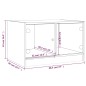 vidaXL Couchtisch mit Glastüren Grau Sonoma 68x50x42 cm vidaXL Couchtisch mit Glastüren Grau Sonoma 68x50x42 cm