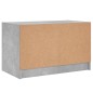 vidaXL TV-Schrank mit Glastüren Betongrau 68x37x42 cm vidaXL TV-Schrank mit Glastüren Betongrau 68x37x42 cm