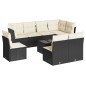 vidaXL 9-tlg. Garten-Sofagarnitur mit Kissen Schwarz Poly Rattan vidaXL 9-tlg. Garten-Sofagarnitur mit Kissen Schwarz Poly Rattan