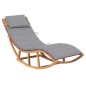 vidaXL Schaukelliege mit Auflage Massivholz Teak vidaXL Schaukelliege mit Auflage Massivholz Teak